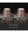 1,5W LED - Tafellamp, Touch, Dimbaar, 3000K, IP54, Zandkleurige Cortenkleurige Behuizing