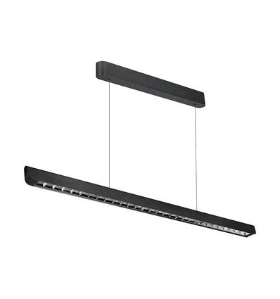 36W LED lineaire hanglamp - Samsung-lens, type 3i1, zwart
