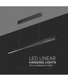 36W LED lineaire hanglamp - Samsung-lens, type 3i1, zwart