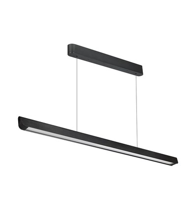 36W LED lineair pendelarmatuur - CCT, zwart, 2880lm, incl. draadophanging