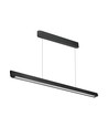 36W LED lineair pendelarmatuur - CCT, zwart, 2880lm, incl. draadophanging