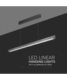 36W LED lineair pendelarmatuur, 3IN1 CCT - 2880lm, mat grijs, Samsung LED, incl. draadophanging