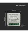 Wi-Fi Smart Switch, 10A - Mini on-line switch, 1 Gang, IP20, Smart Home bediening