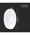 60W LED designer plafondlamp met afstandsbediening - 6000lm, dimbaar, 3-in-1 CCT, witte cover