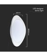 LED Designer Plafondlamp 30W/60W/30W - Afstandsbediening, Dimbaar, Fantoomkap