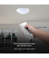 LED Designer Plafondlamp 30W/60W/30W - Afstandsbediening, Dimbaar, Fantoomkap