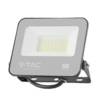 30W LED breedstraler, Samsung LED chip - Zwart, 3000K, 1m snoer, IP65 outdoor