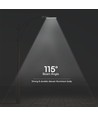 V-Tac 100W LED straatlamp - Samsung LED-chip, ingebouwde schemersensor, Ø60mm, IP65, 135lm/w