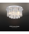 LED Designer Plafondlamp - Kristallen Lamp, Helder, Fitting E14