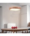 18W LED hanglamp in houtdesign - 2100lm, Ø40cm, 3000K, incl. lichtbron