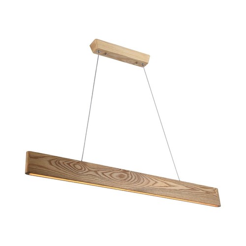24W LED designer hanglamp - Hout, 3000K, 1250lm, warm wit