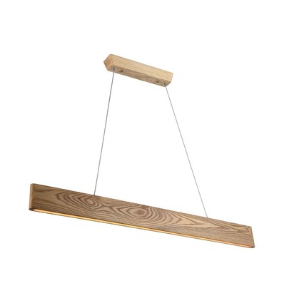 24W LED designer hanglamp - Hout, 3000K, 1250lm, warm wit