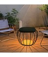 1W Solara designer tuin/tafellamp - Zonne-energie, IP44, 120lm, 3000K+6000K, grijs, lantaarnvorm