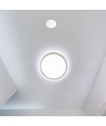 360° aanwezigheidssensor voor plafond - IP65, 3m bereik, wit, instelbare timer en lux