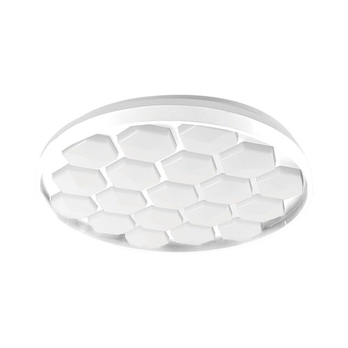 60W Designer Domelight plafondlamp - Ø49cm, 6000lm, dimbaar, incl. afstandsbediening, honingraat cover
