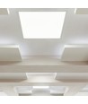 62x62 LED-paneel, 36W - 117lm/W, neutraal wit, witte rand, backlit