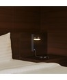 8W wandlamp met USB - 3000K, zwart, incl. lichtbron