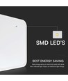 48W vierkante LED plafondlamp - 42 x 42cm, IP44, witte rand, Samsung chip, 5 jaar garantie