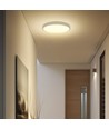 24W LED sensorlamp met Samsung chip - Ø35cm, IP44, witte rand, ingebouwde microgolfsensor