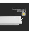 3W 9x9cm vierkant LED inbouwpanel - 110lm/W, 3000K, Zaagmaat: Ø7,5-8 cm, Afmeting: 9x9 cm, Samsung LED chip