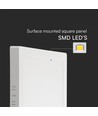 6W vierkant LED-paneel, Samsung - 12x12cm, 3000K, witte rand