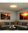 36W LED sensorlamp - Ø42cm, IP44, witte rand, Samsung Chip, ingebouwde microgolfsensor