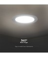 6W Ø12cm LED inbouwpanel - Samsung LED chip, 6500K, Gat: Ø11 cm, Afmeting: Ø12 cm
