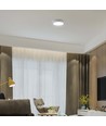 12W LED plafondlamp - Ø16,7cm, 1200lm, IP20, witte rand, rond, incl. lichtbron