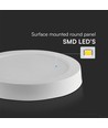 12W LED plafondlamp - Ø16,7cm, 6500K - koud wit, IP20, witte rand, rond, 5 jaar garantie