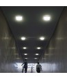 18W vierkant LED plafondpaneel - 4000K, witte rand, 21,4 x 21,4 cm, backlit plafondlamp
