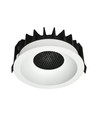 12W Ø8,6cm Anti-verblinding CCT Downlight RA90 - Zaagmaat: Ø7,5 cm, Afmetingen: Ø8,6 cm, 3 lichtkleuren, wit front, Honeycomb