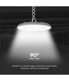 100W LED High Bay, CCT - 3 lichtkleuren, IP65, Ø23,5cm