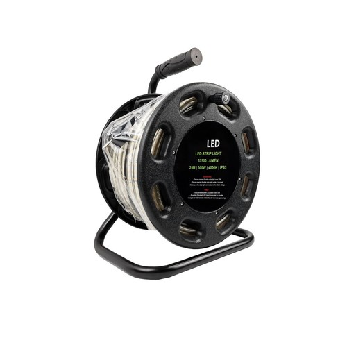 25m Werklichthaspel - 230V, 250W, neutraal wit, IP65