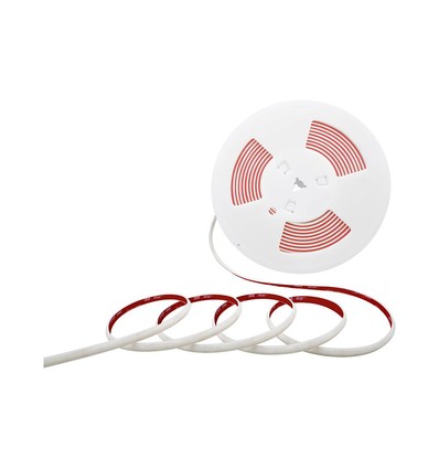 10m 12,5W/m COB-LED strip set, 3000K - IP65, 1100lm/m, 286 LED per meter, 8mm breedte