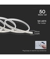 50m 10,5W/m LED strip, 3000K - IP65, 121 LED per meter, warm wit, 230V plug-and-play