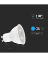 GU10 7,5W - Plastic Spotlamp, 4000K, 110D