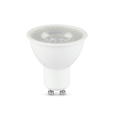 GU10 7,5W LED lamp - 610lm, 38°, warm wit, wit kunststof