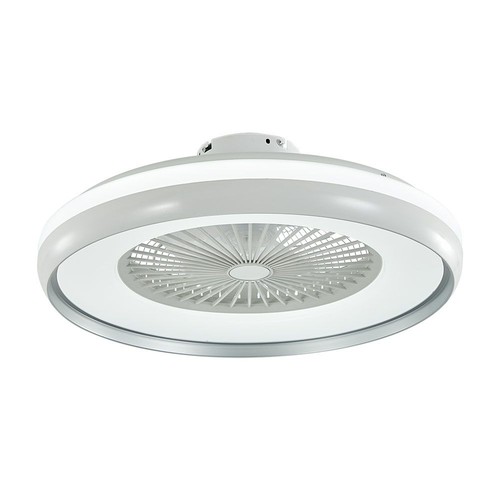 45W ventilator met plafondlamp RF-besturing CCT: 3-in-1 - AC-motor, grijze ring