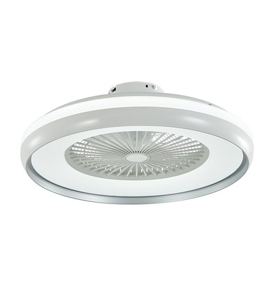 45W ventilator met plafondlamp RF-besturing CCT: 3-in-1 - AC-motor, grijze ring