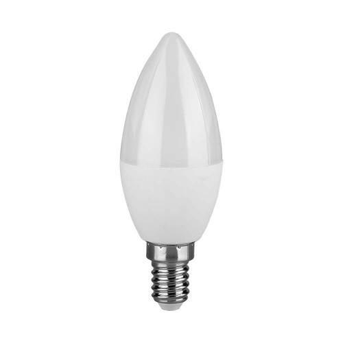 E14 6,5W LED-kaarslamp - C37, kunststof