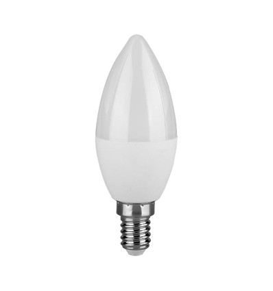 E14 6,5W LED kaarslamp - 600lm, kunststof, 3000K