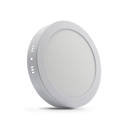 18W dimbare LED-plafondlamp - Ø22,5cm, hoogte: 3,9cm, witte rand