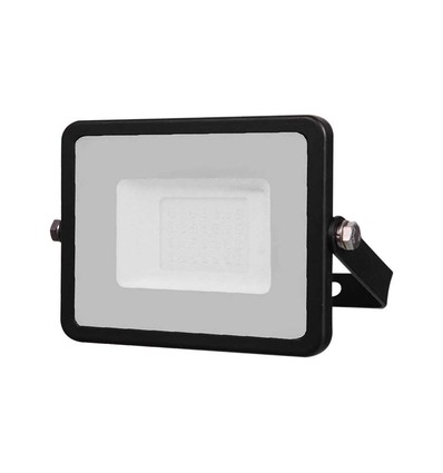 20W schijnwerper - Samsung Chip, kabel 1m, 3000K, zwarte behuizing, zwart glas