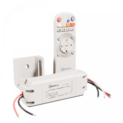 LED Strip Set 240W - 12V/24V, 10A, RGB, Dimbaar, 1-Groep, +Montage, Wit, Konekto Mesh