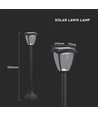 2W Solara LED tuinlamp met zonnepaneel en sensor - IP65, 93cm, CCT