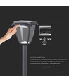 2W Solara LED tuinlamp met zonnepaneel en sensor - IP65, 93cm, CCT