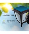 Wandlamp op zonne-energie, klassiek ontwerp - 3000K+6000K, zwart