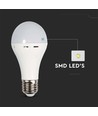E27 9W LED lamp met noodverlichting - A70, 720lm, 4000K, 4,5 uur batterijduur