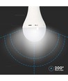 E27 9W LED lamp met noodverlichting - A70, 720lm, 4000K, 4,5 uur batterijduur