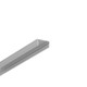 2m aluminium profiel BEGTON12 J/S - Geanodiseerd, opbouw, LED profiel